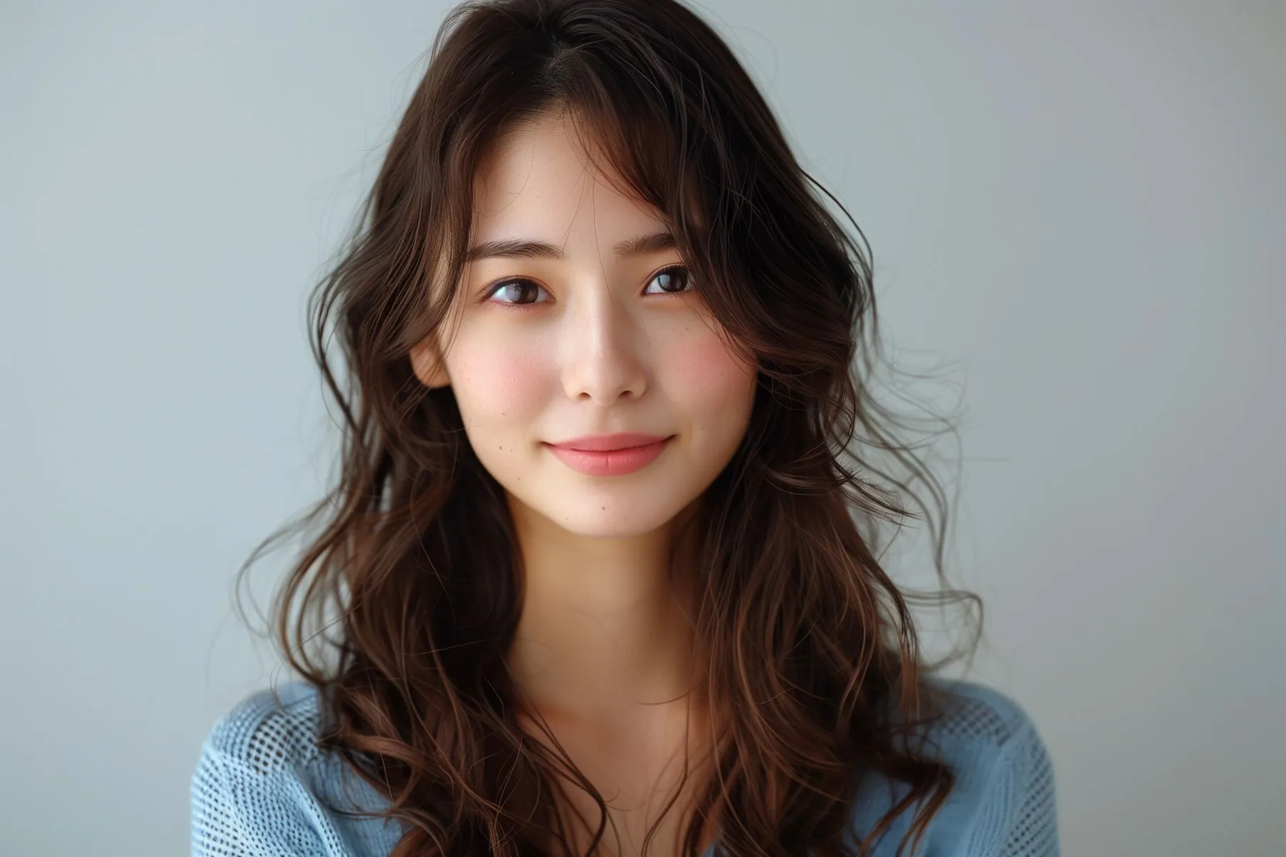 つやのある髪の女性